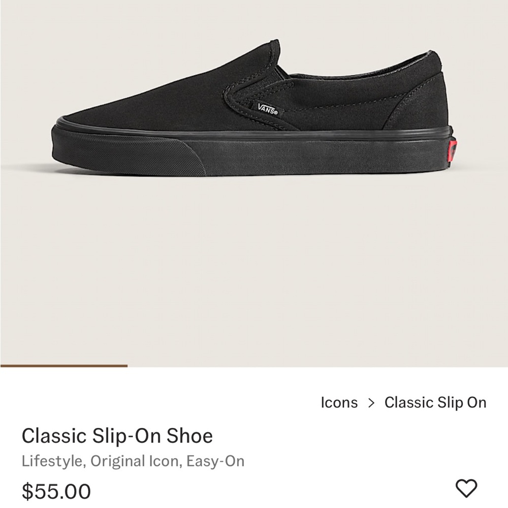 Vans Classic Black Slip-On Sneakers